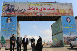 بازدید جهادگران دانشگاهی استان اردبیل از نمایشگاه هفته دفاع مقدس