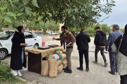 برپایی ایستگاه صلواتی در دانشگاه محقق اردبیلی