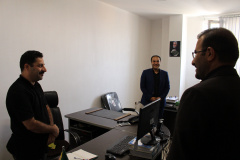 مراسم معارفه و بازدید دکتر اسحاق رسولی سرپرست جهاد دانشگاهی استان اردبیل از واحدهای جهاددانشگاهی اردبیل با حضور آقای رازانی مدیرکل محترم امور واحدها و آقای طباطبایی مدیرکل محترم دفتر برنامه ریزی جهاد دانشگاهی