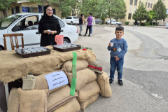 برپایی ایستگاه صلواتی در دانشگاه محقق اردبیلی