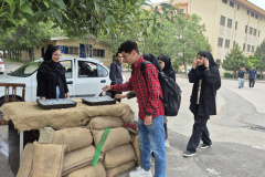 برپایی ایستگاه صلواتی در دانشگاه محقق اردبیلی