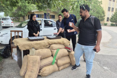 برپایی ایستگاه صلواتی در دانشگاه محقق اردبیلی