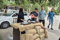 برپایی ایستگاه صلواتی در دانشگاه محقق اردبیلی