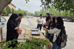 برپایی ایستگاه صلواتی در دانشگاه محقق اردبیلی